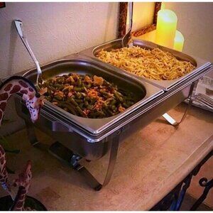 Chafing Dish, 8 quart, Silver